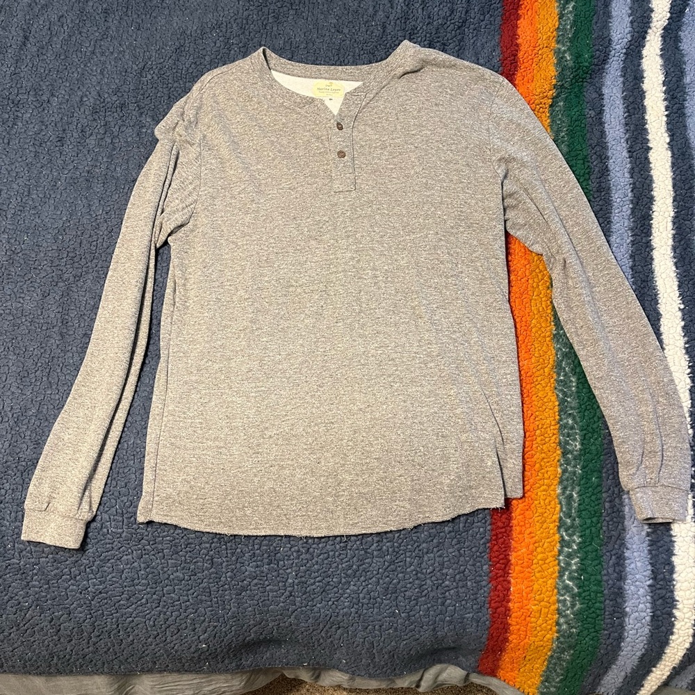 Men’s Marge Marine Layer Heather Gray Henley